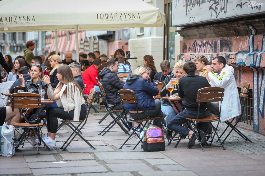 Pierwszy weekend po ponownym otwarciu lokali w Szczecinie