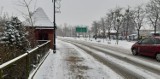 Śnieżny poranek w Sławnie ZDJĘCIA. Uwaga na drogach - 10.12.2021 r. -Tico uderzyło w drzewo w Korlinie