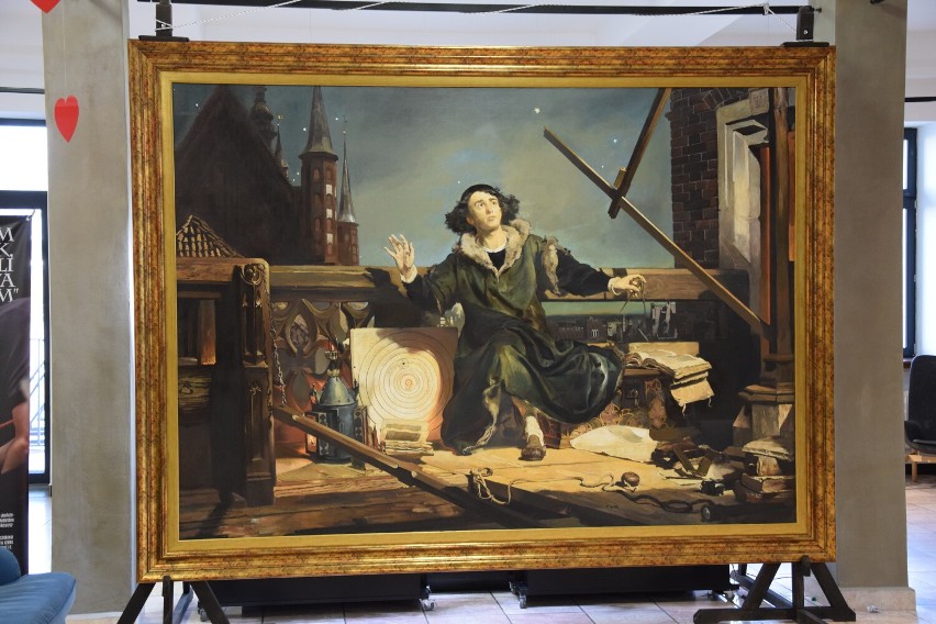 Pokaz kopii autorstwa Ireneusza Rolewskiego „Astronom Kopernik” Jana Matejki