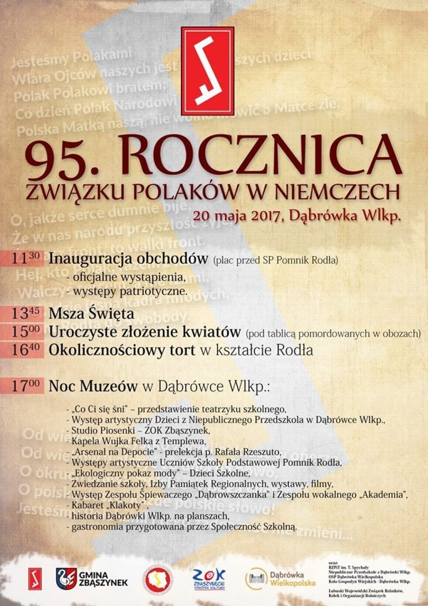 Dąbrówka Wlkp. 95. rocznica Związku Polaków w Niemczech