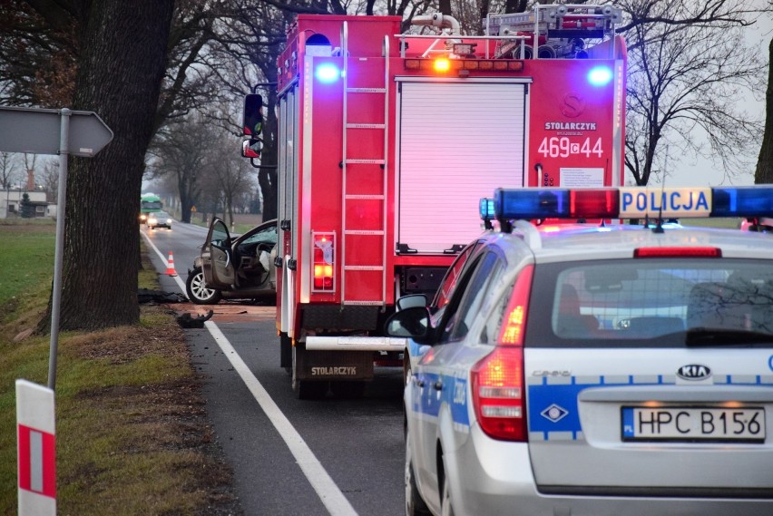 Około godziny 16.20 na drodze krajowej nr 25 pod Złotnikami...