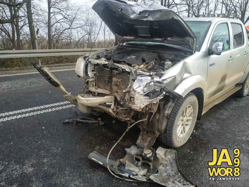 Wypadek na trasie Dobromierz-Bolków
