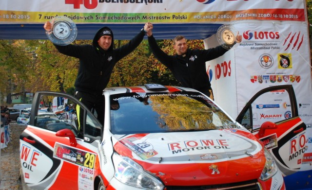 Tomasz Foltyn (kierowca) i Szymon Marciniak (pilot) z zespołu Foltyn Rally Team