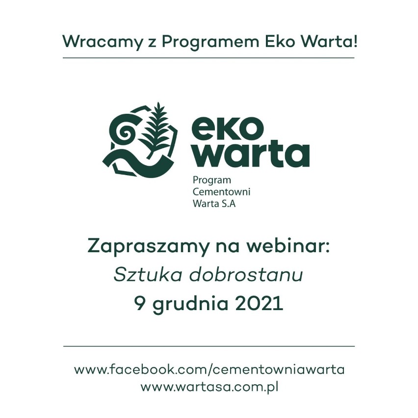 Cementownia „Warta” zaprasza na webinar "Sztuka dobrostanu"