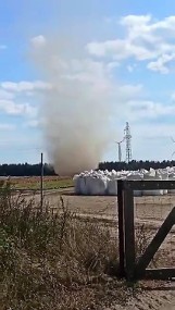 Trąba powietrzna na Pomorzu. Niesamowity widok. Zdjęcia