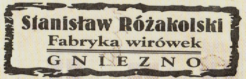 Różakolski przedwojenna reklama