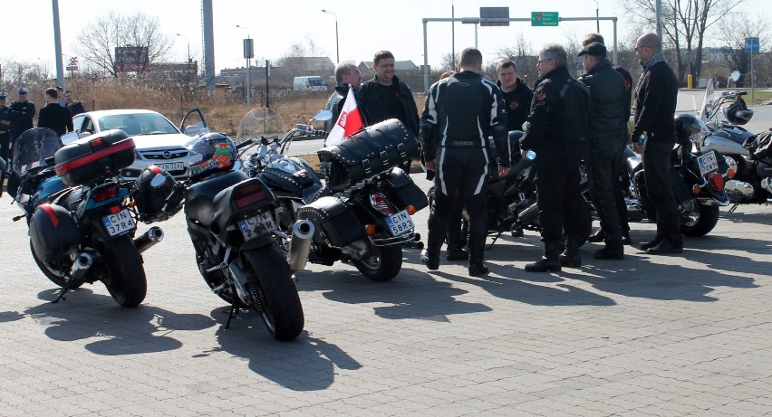 W strajku paliwowym uczestniczyli także motocykliści.