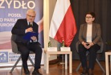 Beata Szydło i Andrzej Adamczyk w Tarnowie. Politycy PiS mówili w Tarnowie o zagrożeniach polityki klimatycznej Unii Europejskiej