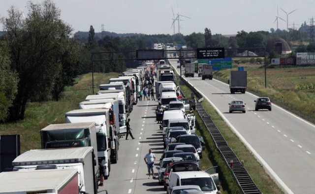 Korek na A4 rozciąga się na kilka kilometrów