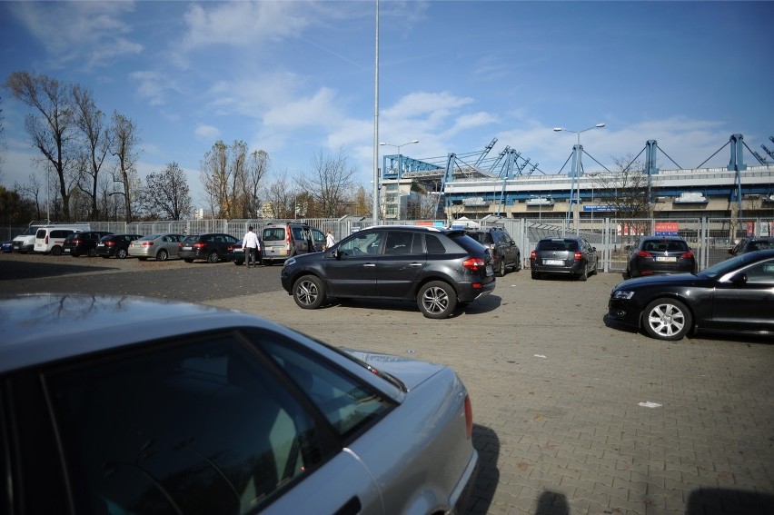 Parking przy stadionie Wisły Kraków