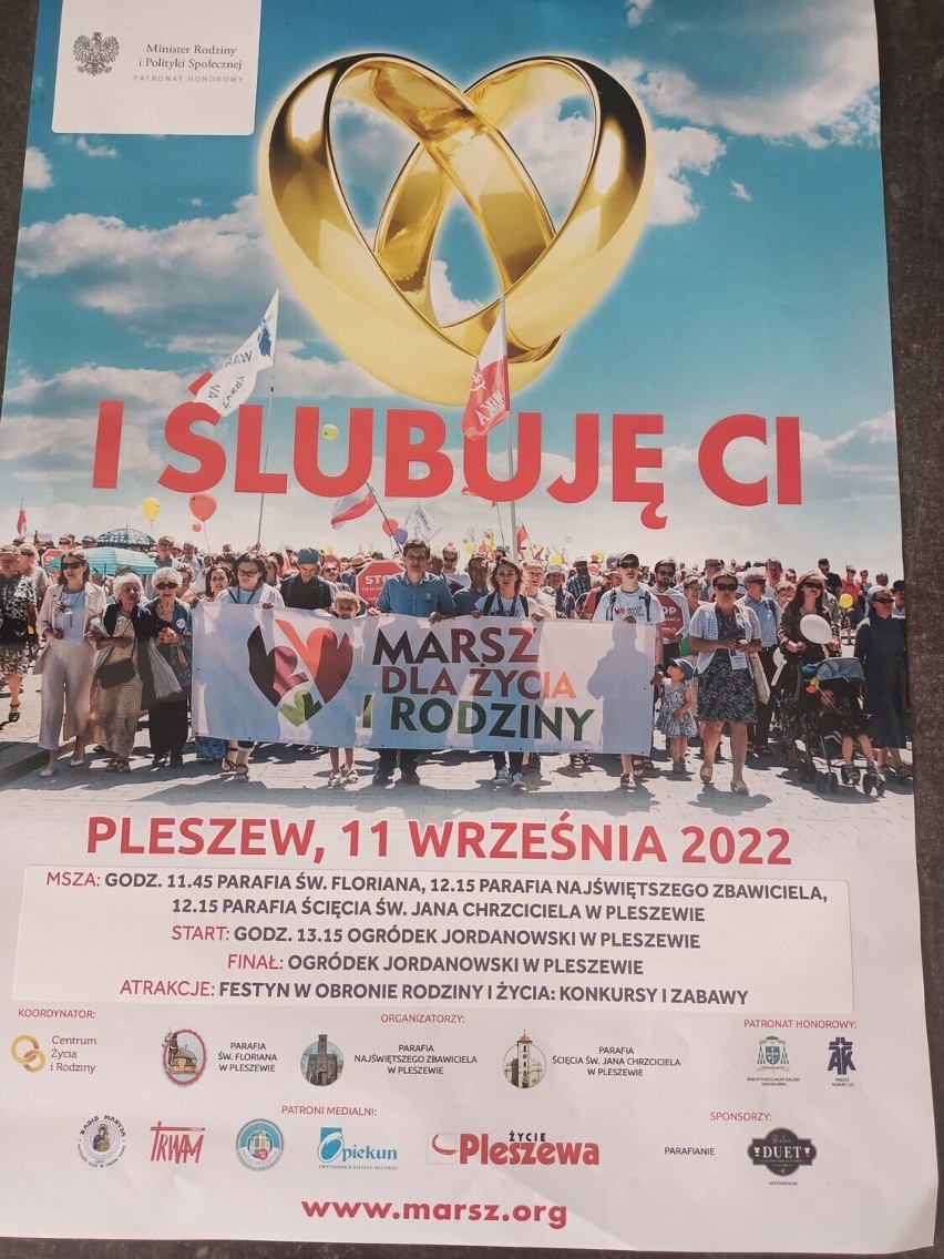 Marsz dla Życia i Rodziny odbędzie się 11 września