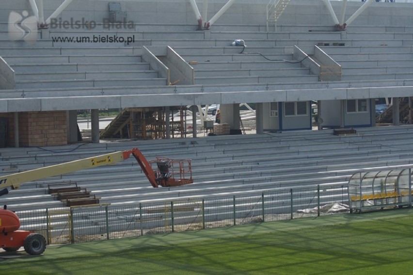 Budowa stadionu w Bielsku-Białej