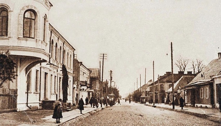 Ulica w międzywojennem Brześciu nad Bugiem