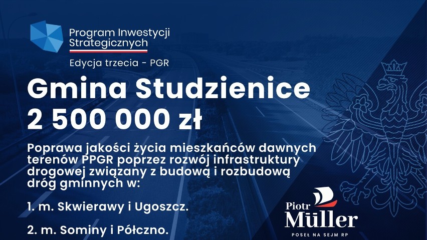 Prawie 28 milionów złotych dla gmin w powiecie bytowskim. Najwięcej pieniędzy dostało Miastko