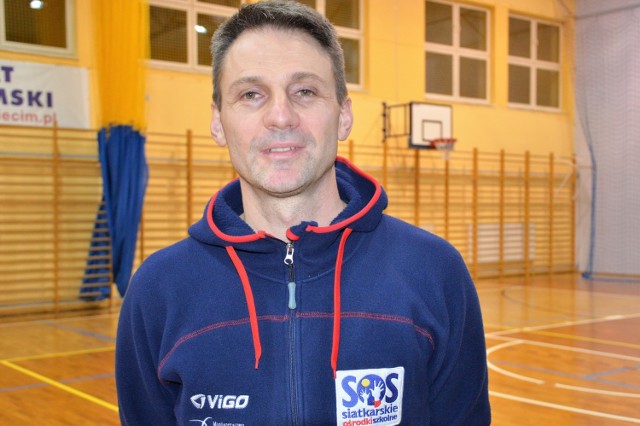 Przemysław Karaś, prezes Setbolu Oświęcim, trener drużyny seniorek