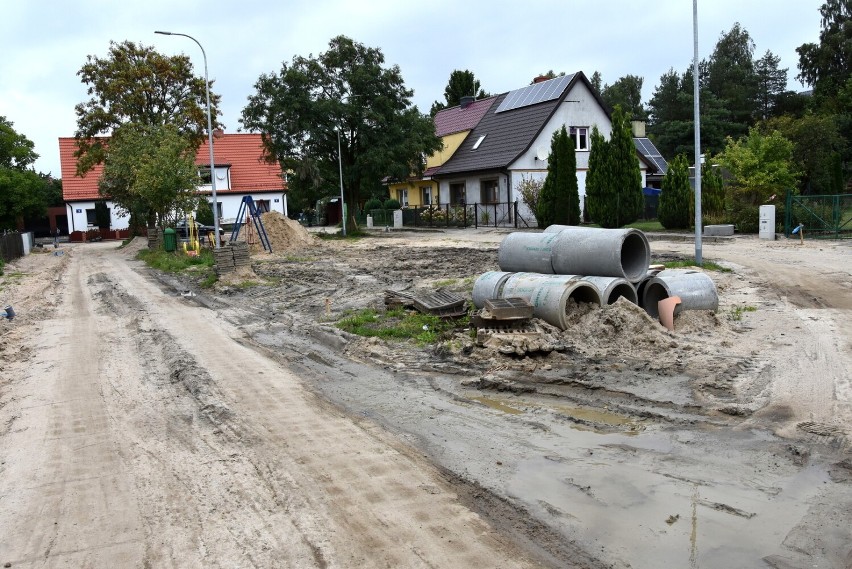 Trwa przebudowa ulicy Polnej i Traugutta wraz z Placem Traugutta w Sławnie