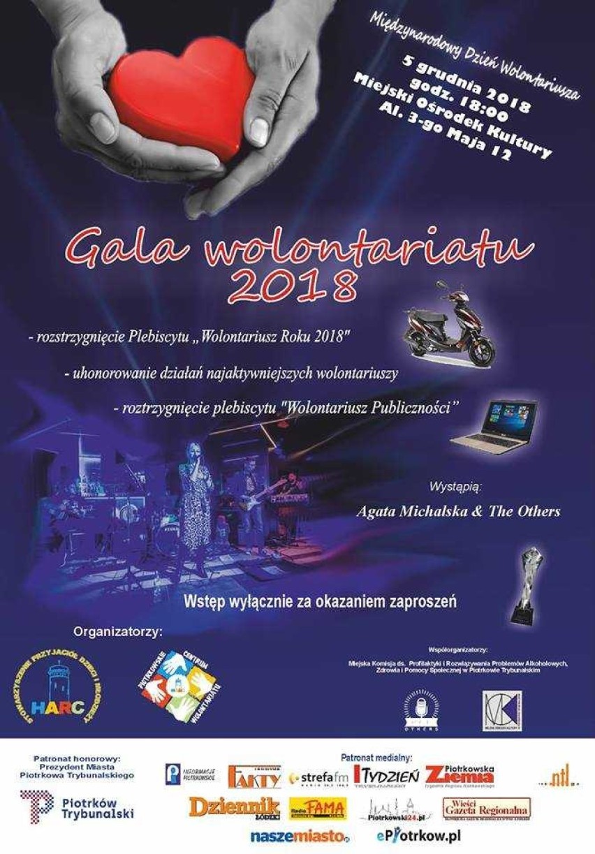 Kto Wolontariuszem Roku? Gala Wolontariatu 2018 w środę w MOK w Piotrkowie