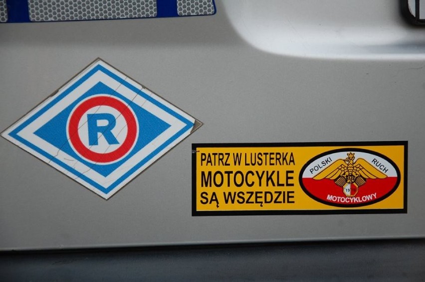 W Inowrocławiu zorganizowali akcję "Patrz w lusterka motocykle są wszędzie" 