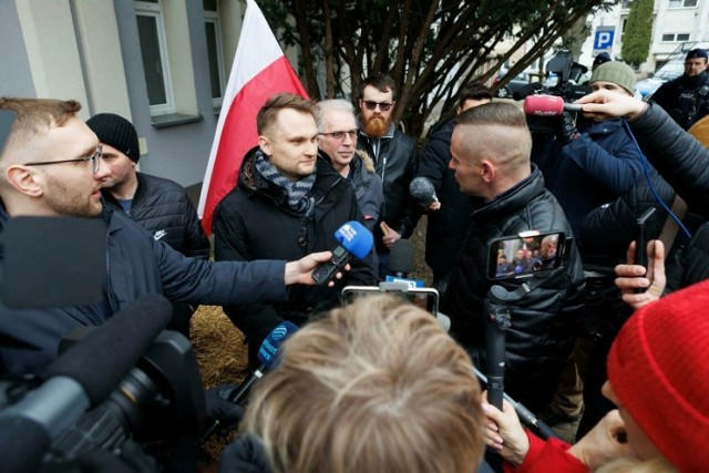 W poniedziałek 4 marca 2024 rolnicy przemaszerowali przez Białystok w ramach protestu