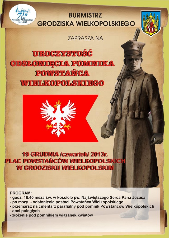 Powstanie Wielkopolskie - zaproszenie