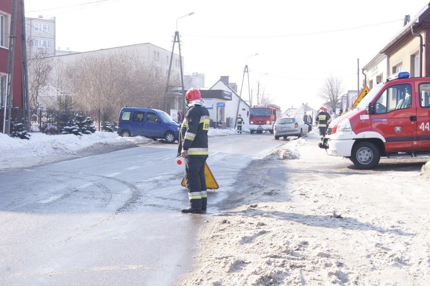 Zderzenie samochodów w Kartuzach