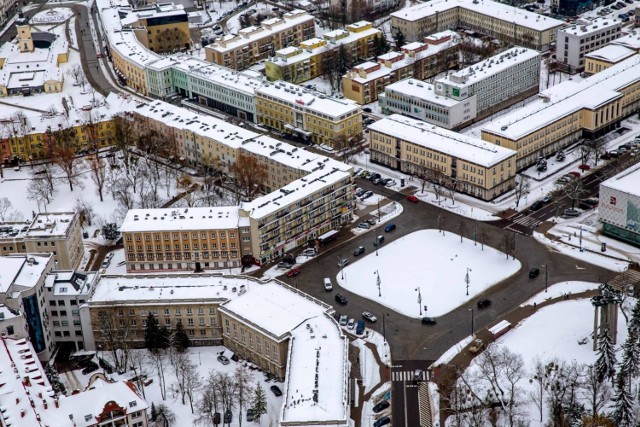 2019-01-12 bialystok z lotu ptaka zima snieg fot. wojciech wojtkielewicz/kurier poranny gazeta wspolczesna / polska press