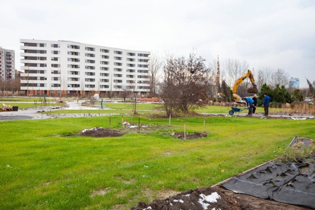 Budowa nowego parku w Czyżynach. Wcześniej był tor do nauki jazdy