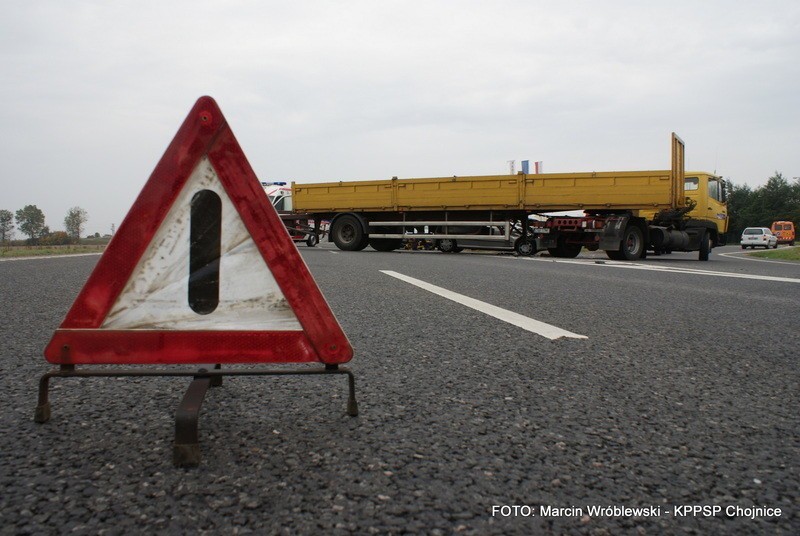 Wypadek na obwodnicy Chojnic: W poniedziałek zderzyły się dwa auta