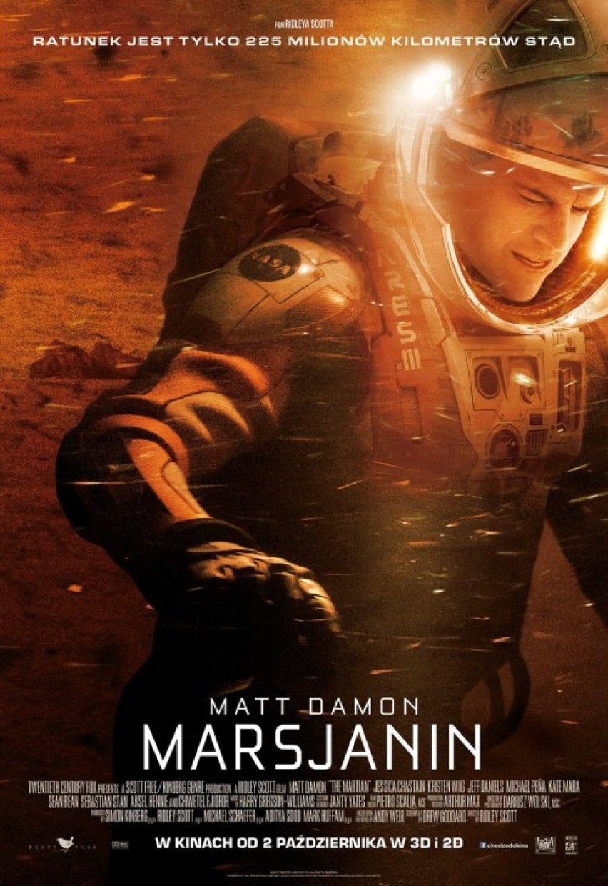 Premiery kinowe: misja na Marsie, walka z chorobą i nowy film z Robertem de Niro (TRAILERY)