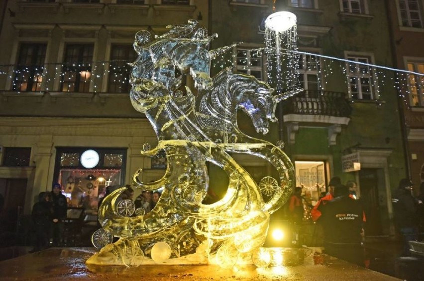 Podczas Poznan Ice Festival lodowi rzeźbiarze będą mogli...