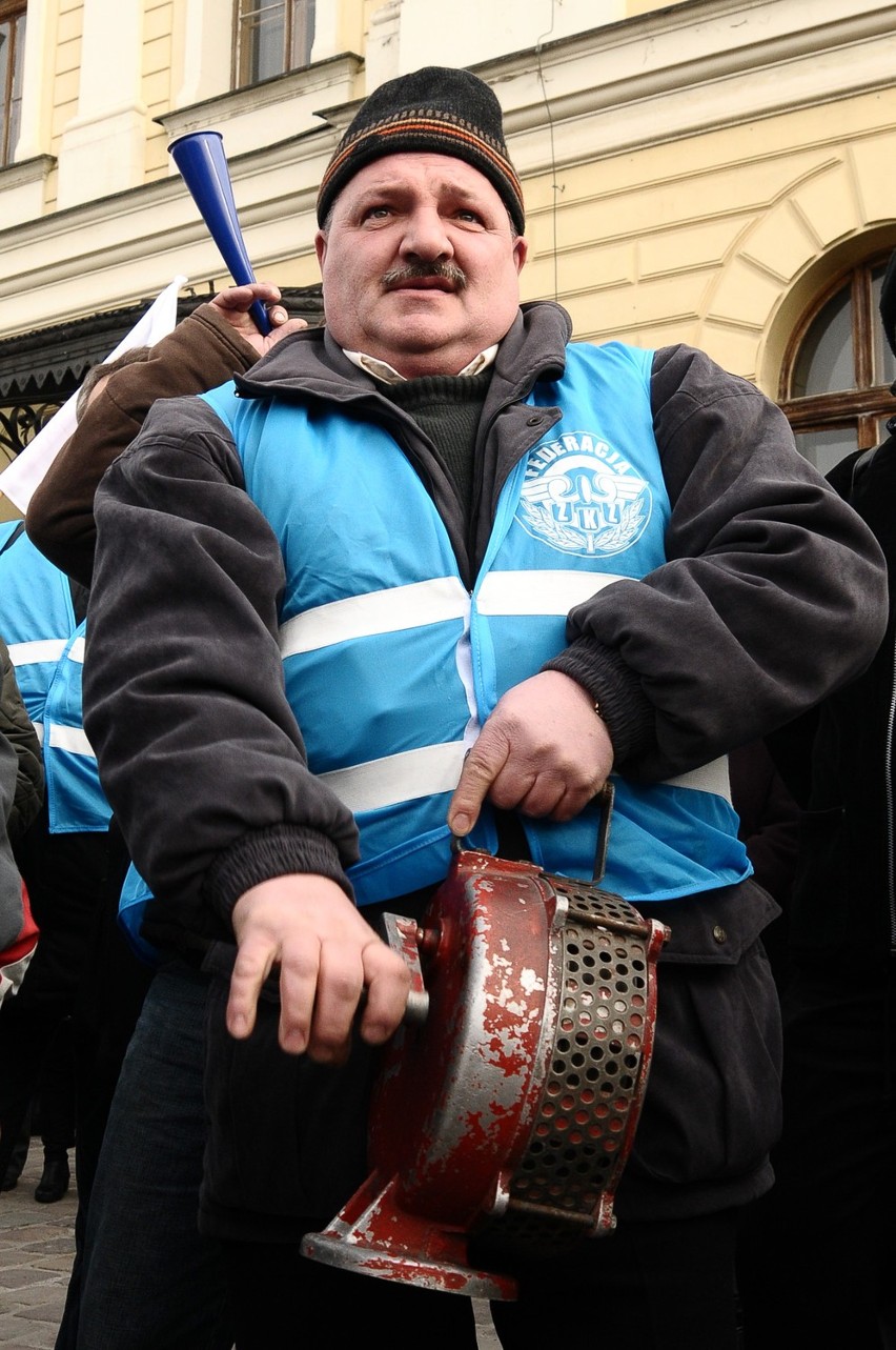 Protest PKP w Krakowie (ZDJĘCIA)