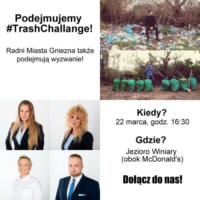 W piątek będą sprzątać teren przy jeziorze Winiary w ramach Trash Challenge. Dołączysz?