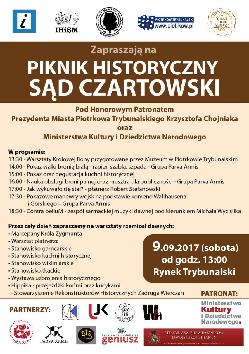 ]Piknik w Rynku Trybunalskim Sąd Czartowski w godz. 13-20.
