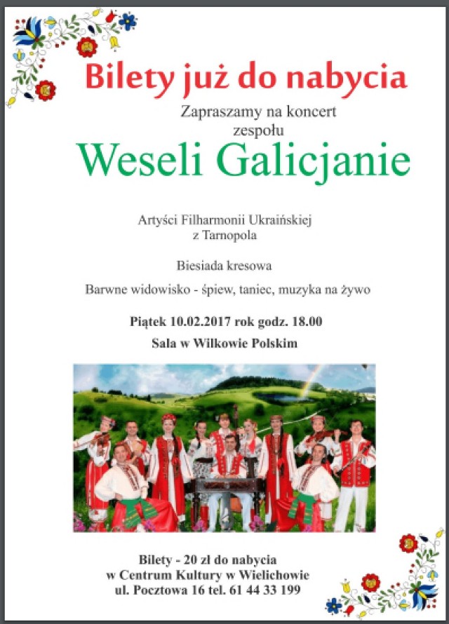 Koncert zespołu Weseli Galicjanie