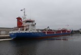 Ruch statków w darłowskim porcie. Eems Transporter przy Nabrzeżu Gdańskim