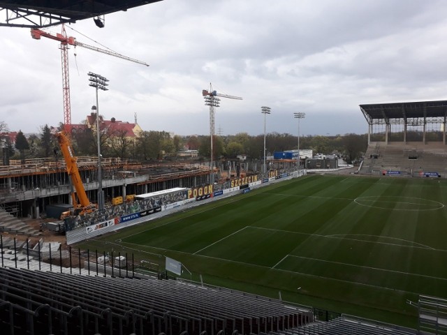 Stadion Pogoni - zmiany na obiekcie w pierwszym tygodniu maja