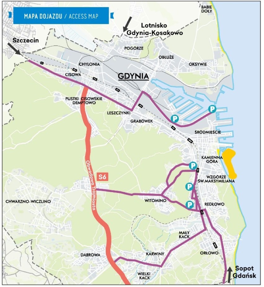 Objazdy na Red Bull Air Race w Gdyni [mapa]. Włóżmy białe kartki za szybę