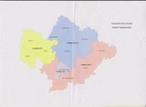 Powiat podzielony. 4 okręgi w Tomaszowie Maz. i 3 w gminach