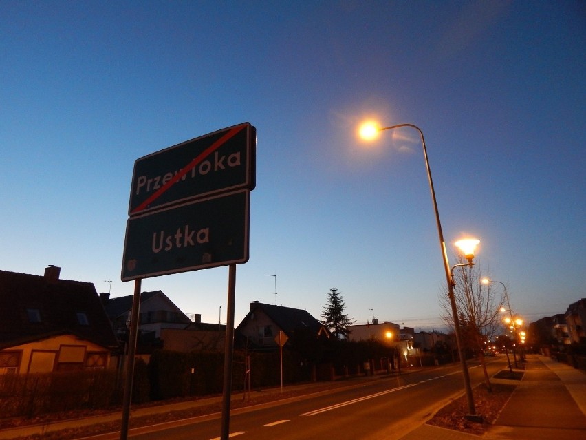 Granica między miastem a gminą Ustka