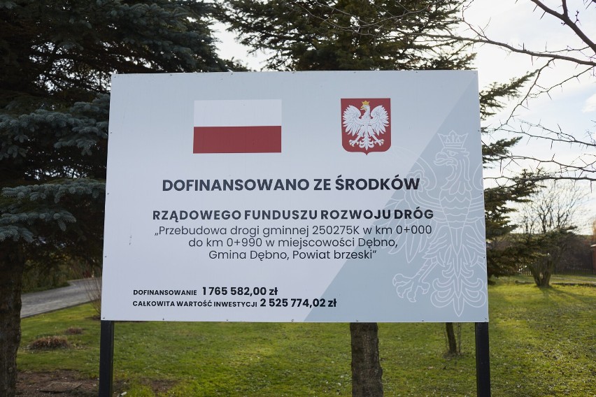 W gminie Dębno zakończył się już remont drogi "Hektary I",...