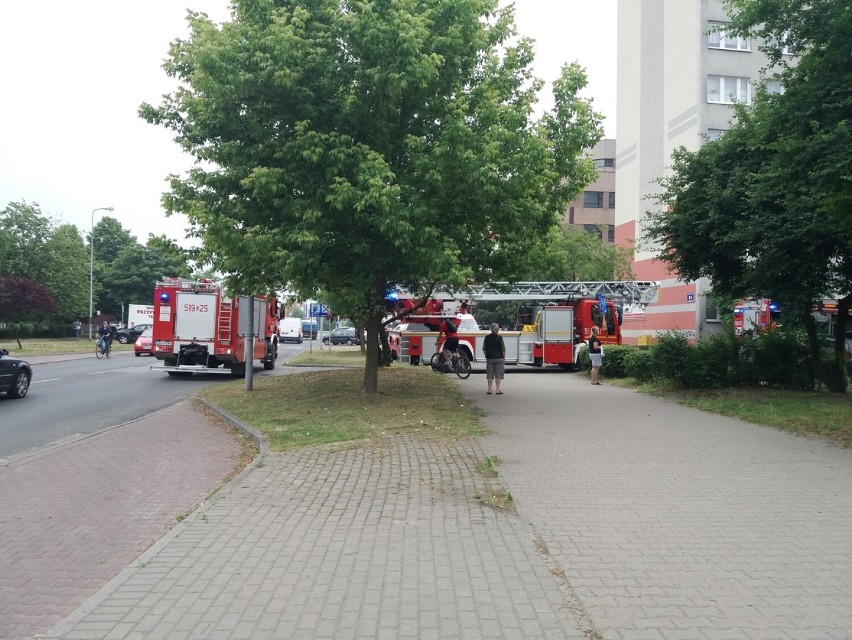 Pożar w bloku przy ulicy Piastowskiej w Radomsku