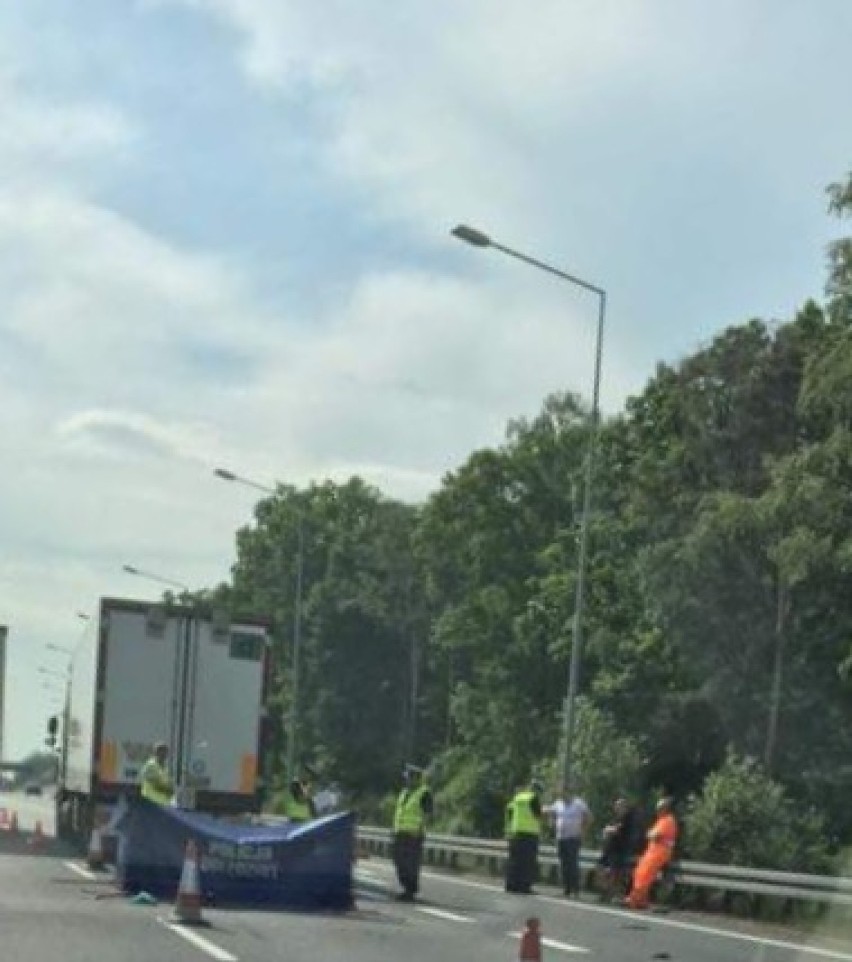 Ruda Śląska: Wypadek motocyklisty na A4. Mężczyzna zginął na miejscu