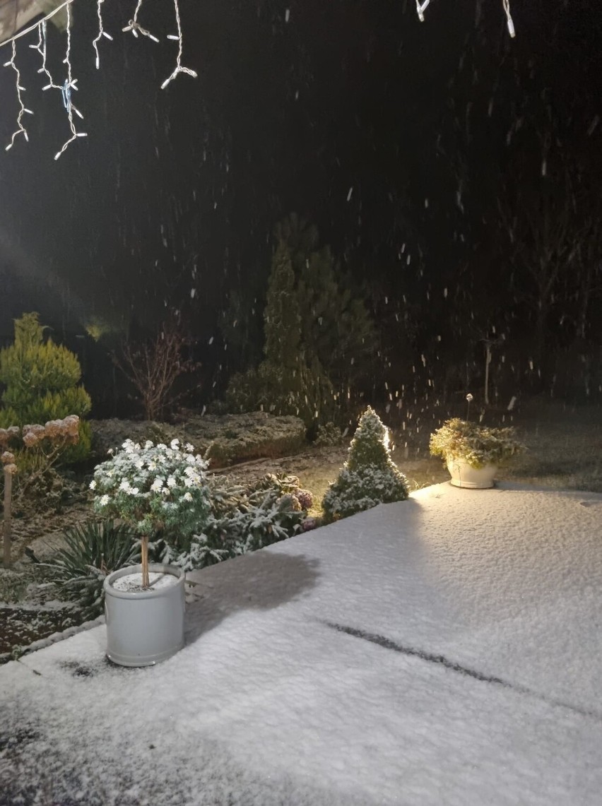 Pierwszy śnieg na Pomorzu w obiektywie naszych czytelników....