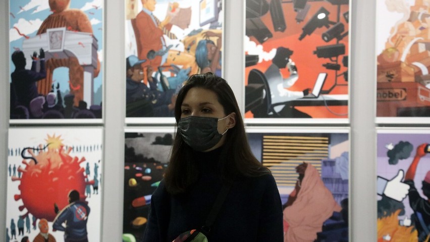 Otwarcie wystawy Adama Wójcickiego "Lęk kandyzowany" w Legnicy