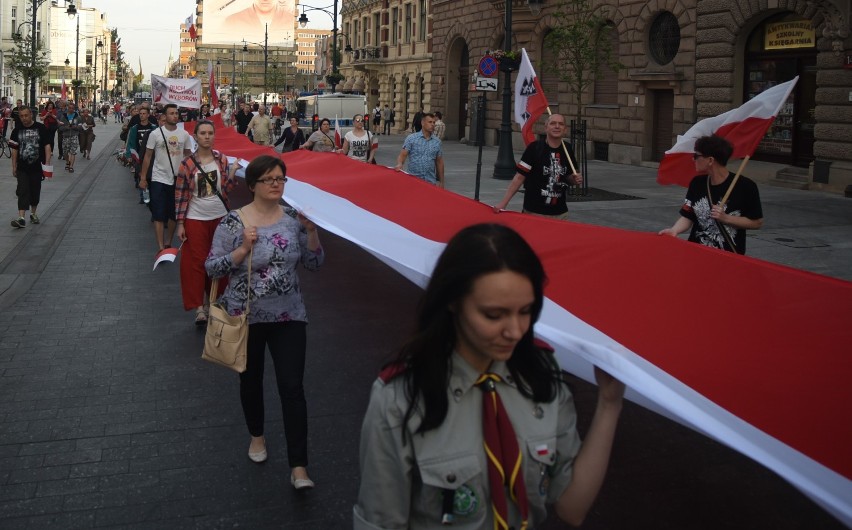 Awantura po marszu rotmistrza Pileckiego w Łodzi