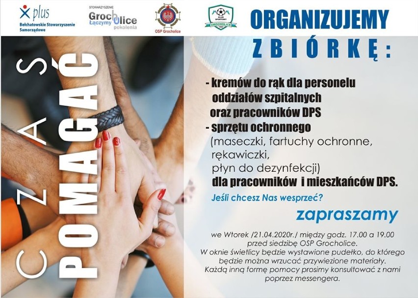 Wielka zbiórka na rzecz lekarzy i pielęgniarek ze szpitala oraz pracowników DPS. Co jest im potrzebne?