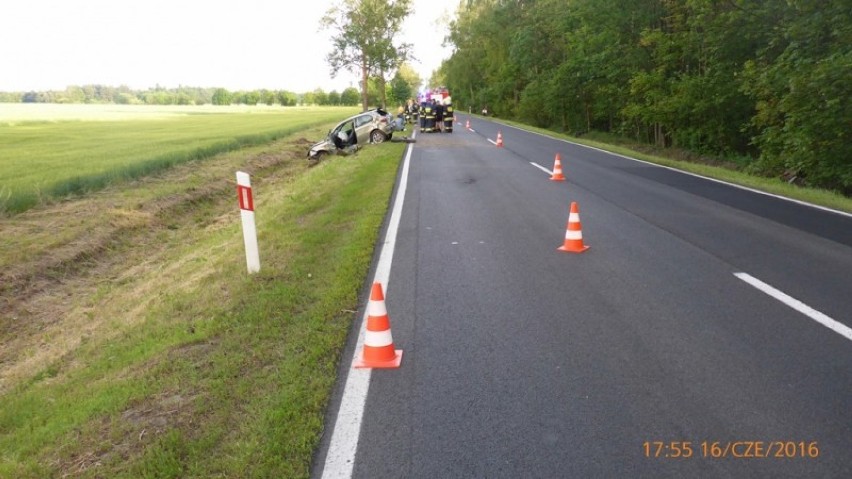 Wypadek na trasie Okonek - Lotyń