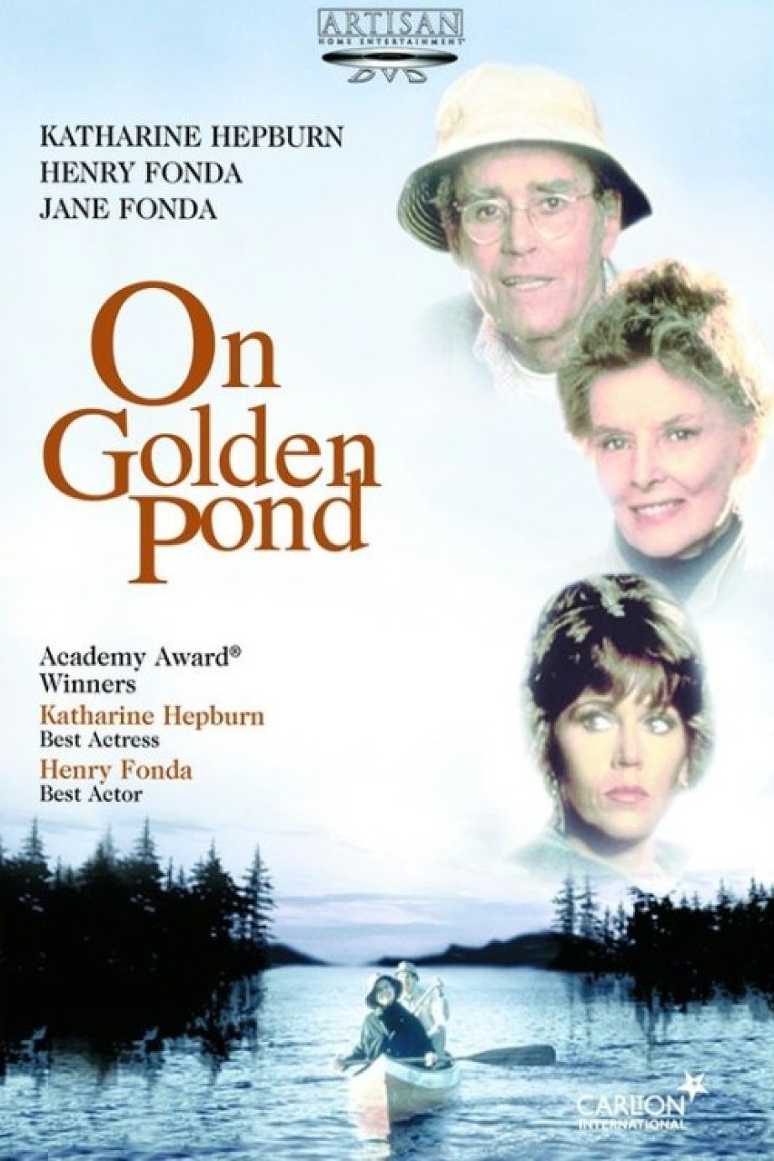 Plakat z filmu "Nad złotym stawem" z Katherine Hepburn