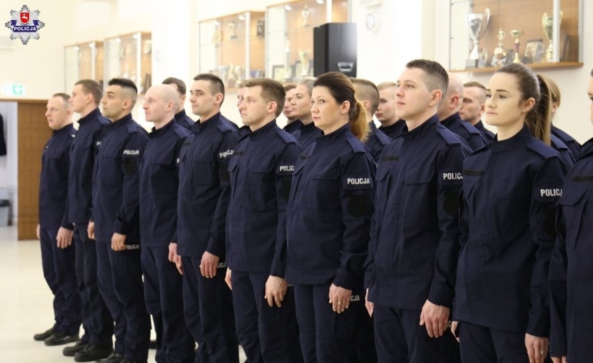 Nowi policjanci lubelskiego garnizonu. Zobacz zdjęcia i film ze ślubowania 