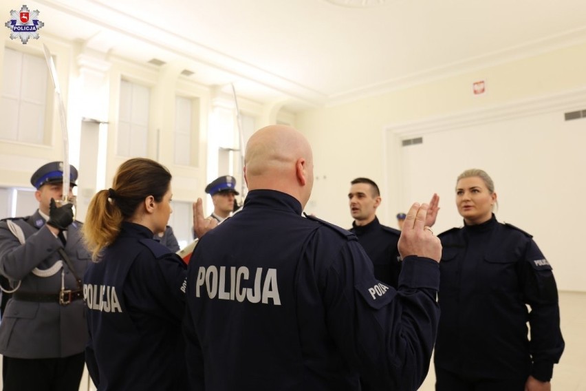 Nowi policjanci lubelskiego garnizonu. Zobacz zdjęcia i film ze ślubowania 